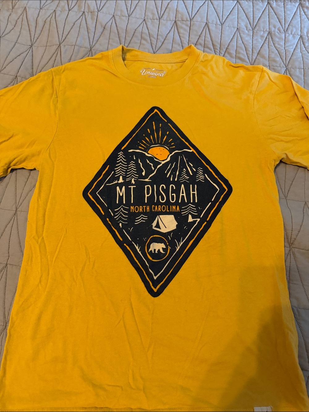 MT Pisgah North Carolina Graphic Tee - Yellow